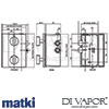 Matki EX05 X Elixir EX05 X Modern Cross Concealed Thermostatic Shower Dimensions